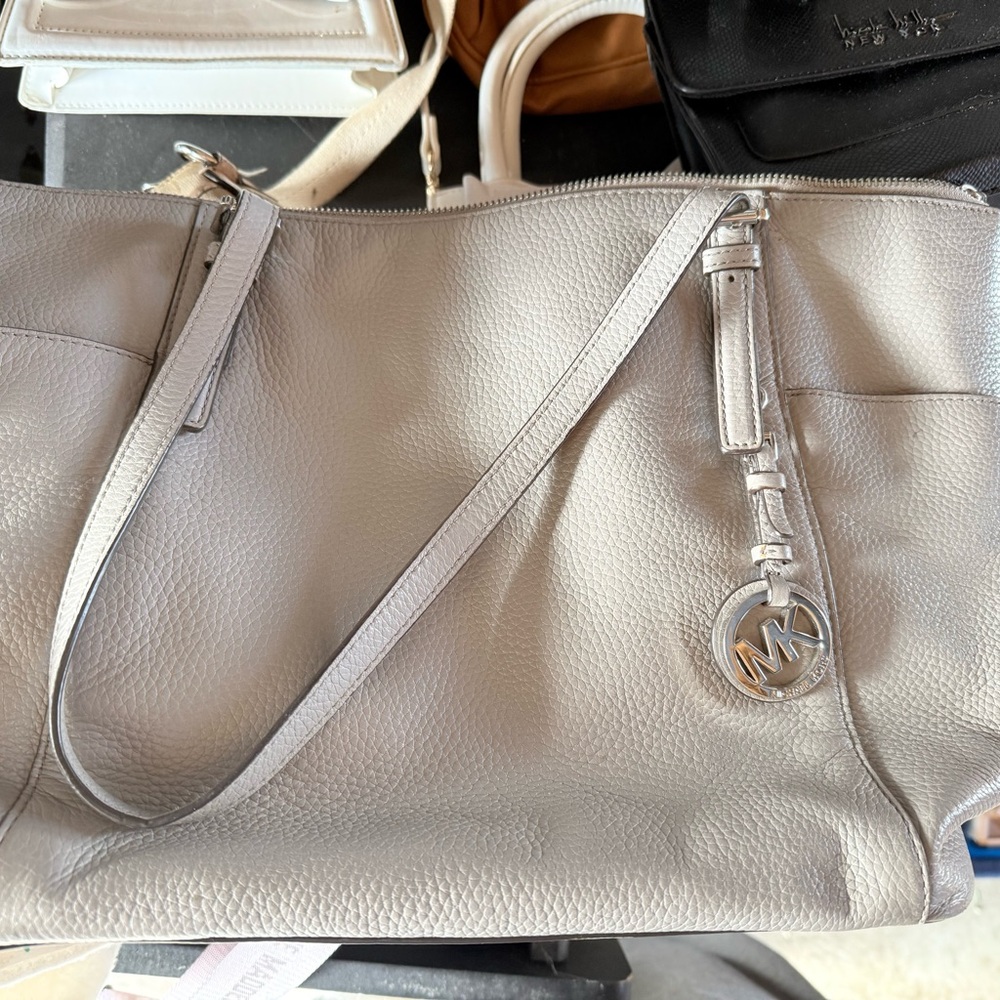 Michael Kors Metallic Silver Tote